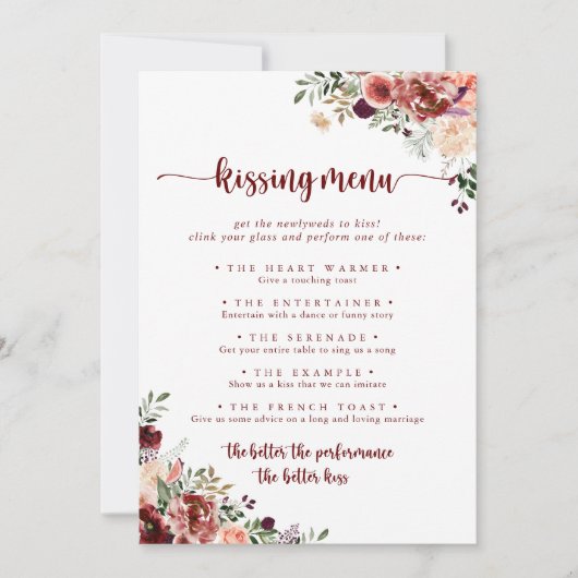 Rustikale Blumenkarte (Vorderseite)