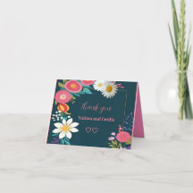 Rustikale Blumenkarte