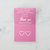 Rustikale Blumenkarte Dankeskarte (Innenseite)