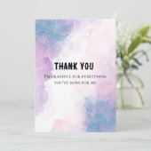 Rustikale Blumenkarte - Paket für kleine Unternehm Dankeskarte (Stehend Vorderseite)