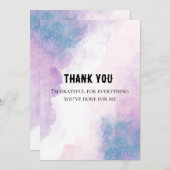 Rustikale Blumenkarte - Paket für kleine Unternehm Dankeskarte (Vorne/Hinten)