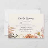 Rustikale Blumenkarte RSVP Karte (Vorderseite)