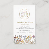 Rustikale Blumenkarte Visitenkarte (Vorderseite)