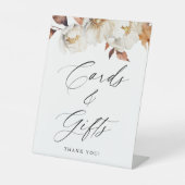 Rustikale Blumenkarten und Geschenke für den Herbs Sockelschild (Vorderseite)