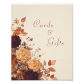 Rustikale Blumenkarten und Geschenkgutscheine Fotodruck (Vorne)