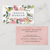 Rustikale Blumenkarten Visitenkarte (Vorne/Hinten)