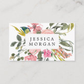 Rustikale Blumenkarten Visitenkarte (Vorderseite)