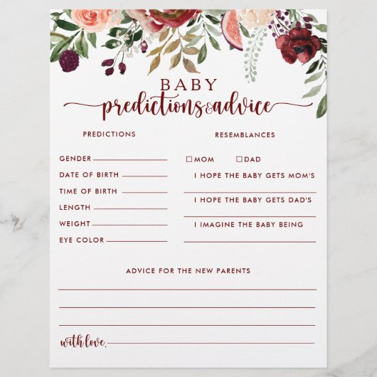 Rustikale Blumenkinder-Vorhersagen und Ratschläge (Vorderseite)