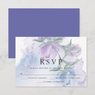Rustikale Blumenknospen RSVP Karte