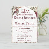 Rustikale Blumenladen Einladung (Stehend Vorderseite)