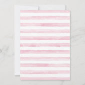 Rustikale Blumenmädchen Safari Tiere Kinderdusche Einladung (Rückseite)