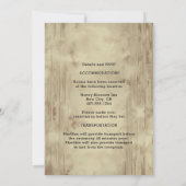 Rustikale Blumenmason Jar Dusche Hochzeit Einladung (Rückseite)