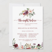 Rustikale Blumennacht vor dem Probe Einladung (Vorderseite)