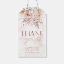 Rustikale Blumenpampas sind nicht nur ein Dankesch Geschenkanhänger