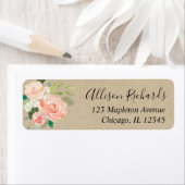 Rustikale Blumenpfirsichfarben, cremefarben (Insitu)