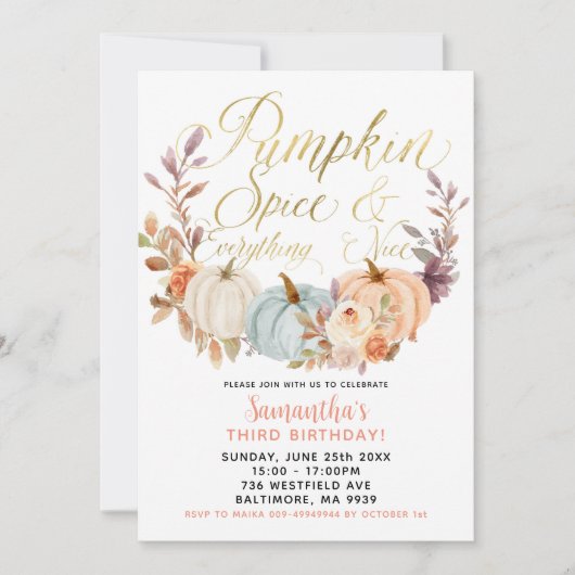 Rustikale Blumenpumpen Einladung zum Geburtstag (Vorderseite)