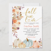 Rustikale Blumenpumpendusche Bridal Einladung (Vorderseite)