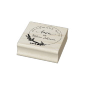 Rustikale Blumenrahmen, handgefertigt mit Liebe Gummistempel (Stempel)