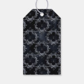 Rustikale Blumenschüssel und Spinnen Gotische Hoch Geschenkanhänger (Rückseite)