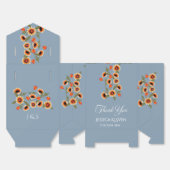 Rustikale, blumenskandinavische Volkshochzeit Insp Geschenkschachtel (Ungefaltet)