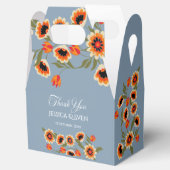 Rustikale, blumenskandinavische Volkshochzeit Insp Geschenkschachtel (Geöffnet)