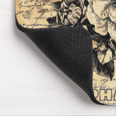 Rustikale Blumenskizze mit Kalligrafie - Alter (10 Mousepad (Ecke)