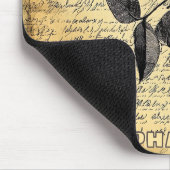 Rustikale Blumenskizze mit Kalligrafie - Alter (1) Mousepad (Ecke)