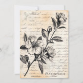 Rustikale Blumenskizze mit Kalligrafie - Alter (2) (Vorderseite)