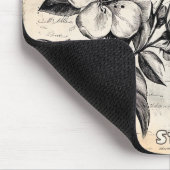 Rustikale Blumenskizze mit Kalligrafie - Alter (2) Mousepad (Ecke)