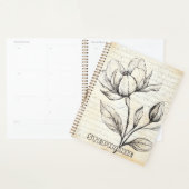 Rustikale Blumenskizze mit Kalligrafie - Alter (4) Planer (Anzeige)