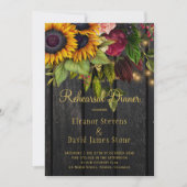 Rustikale Blumenstall Hochzeit im Herbst Probe Abe Einladung (Vorderseite)