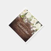 Rustikale Blumenstrauß-Hochzeit Serviette (Ecke)