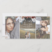 Rustikale Blumenstrauß-Lights Hochzeit Danke (Vorderseite)