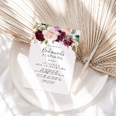 Rustikale Blumensträuße Luncheon Dusche Einladung