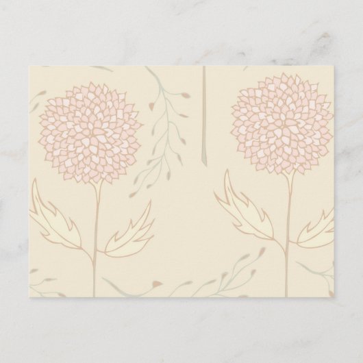 Rustikale Blumenüberdacht Einladung (Rückseite)