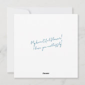 Rustikale Blumenwiese Blumenwiese Individuelle Nam Feiertagskarte (Rückseite)