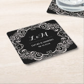 Rustikale Blumenwirl Rechteckiger Pappuntersetzer (angewinkelt)