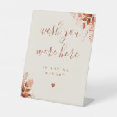 Rustikale Blumenwünsche, die Sie hier bei Gedächtn Sockelschild (Vorderseite)