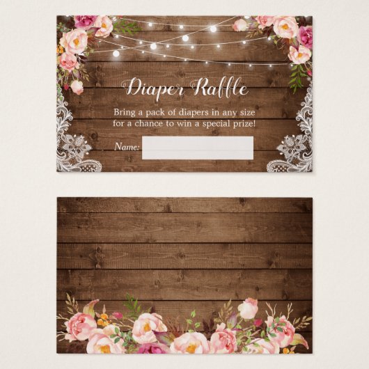 Rustikale Blumenzange-Lichter, die sich in einem W (Vorne & Hinten)