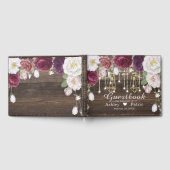 Rustikale Blumenzellenlampen Hochzeit Gästebuch (Voll)