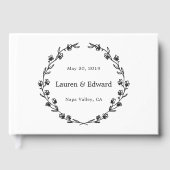 Rustikale Blumenzeremonie Gästebuch (Vorderseite)