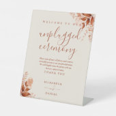 Rustikale Blumenzeremonie ohne Anschluss Sockelschild (Vorderseite)