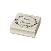 Rustikale Blumenzeremonie rettet das Datum Gummistempel (Stempel)