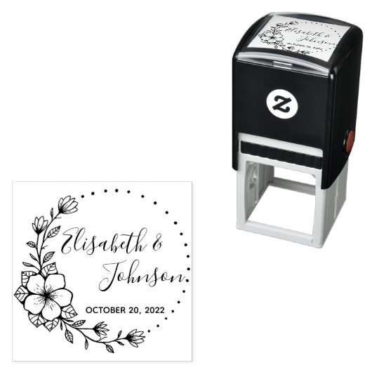 Rustikale Blumenzeremonie rettet das Datum Permastempel (Beispiel)