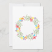 Rustikale Blumenzeremonie Save The Date (Rückseite)