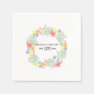 Rustikale Blumenzeremonie Serviette