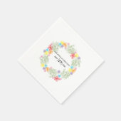 Rustikale Blumenzeremonie Serviette (Ecke)