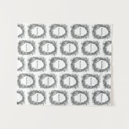 Rustikale Blumenzeremonie, Wandteppich (Vorderseite (Horizontal))