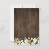 Rustikale Blumenzitronenleuchten auf Hochzeit RSVP Karte (Rückseite)