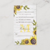 Rustikale Blumenzwiebelblumen UAWG Begleitkarte (Rückseite)